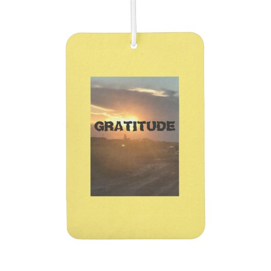 感謝 カーエアーフレッシュナー (正面)