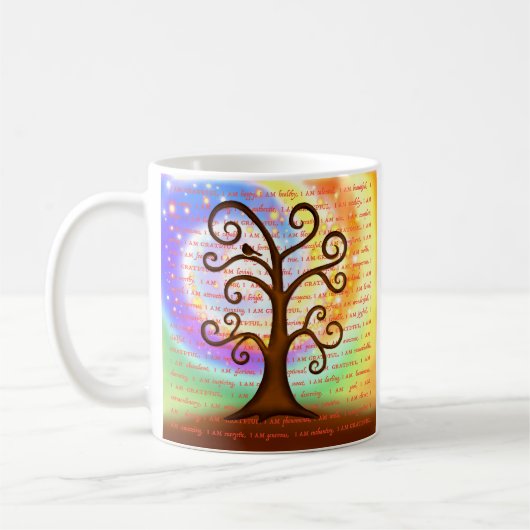 「感謝」 コーヒーマグカップ (左)