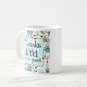 感謝-コーヒー・マグ--を与えて下さい コーヒーマグカップ (正面左)