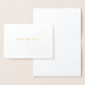 感謝 シンプルなカリグラフィー ゴールド 箔カード (ディスプレー)