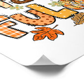 感謝 ハッピー Thanksgiving カボチャ ポスター (角)