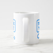 感謝|ハート聴診器 ジャンボコーヒーマグカップ (裏面)