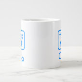 感謝|ハート聴診器 ジャンボコーヒーマグカップ (正面)