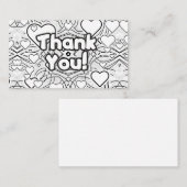 感謝!ハート 名刺 (正面/裏面)