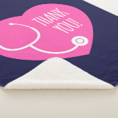 感謝|ピンクハート聴診器 シェルパブランケット (3/4)