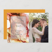 感謝 |フォトフレーム秋の色抽象芸術2 (正面/裏面)