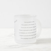 感謝 フロストグラスマグカップ (正面右)