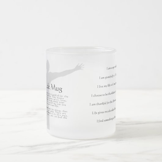 感謝 フロストグラスマグカップ (中央)