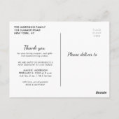 感謝 |ブラシレタリングの発表 ポストカード (裏面)