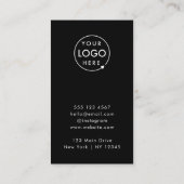 感謝 |ブラックスタイリッシュロモダンゴ事業 割引カード (裏面)