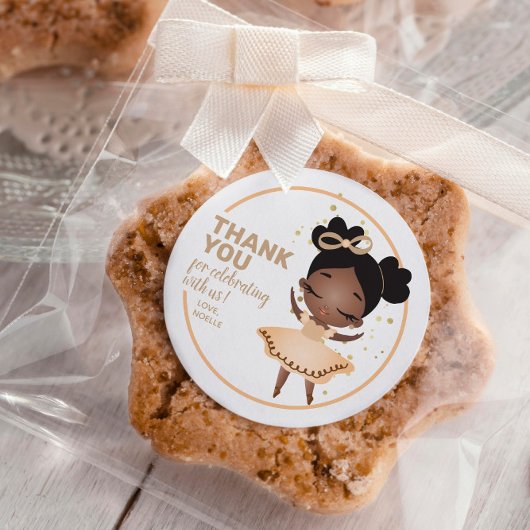 感謝!プリンセスバレリーナw/ボウ誕生日 ラウンドシール