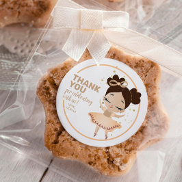 感謝!プリンセスバレリーナw/ボウ誕生日 ラウンドシール