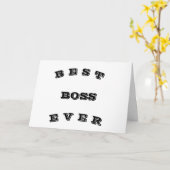 感謝***ボス***クリスマス カード (黄色い花)