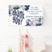 感謝 ボランティア スタッフ ばらん 横断幕 (インサイチュ)