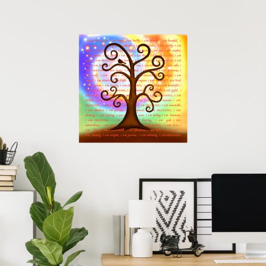 「感謝」 ポスター (ホームオフィス)