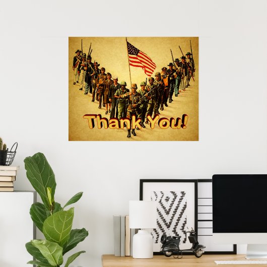 感謝! ポスター (ホームオフィス)