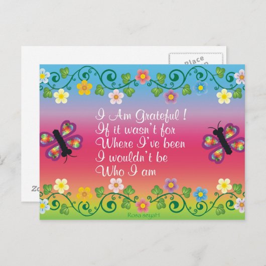 感謝 ポストカード (正面/裏面)