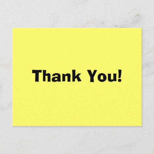 感謝! ポストカード (正面)