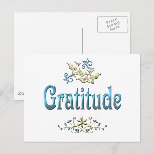 感謝 ポストカード (正面/裏面)