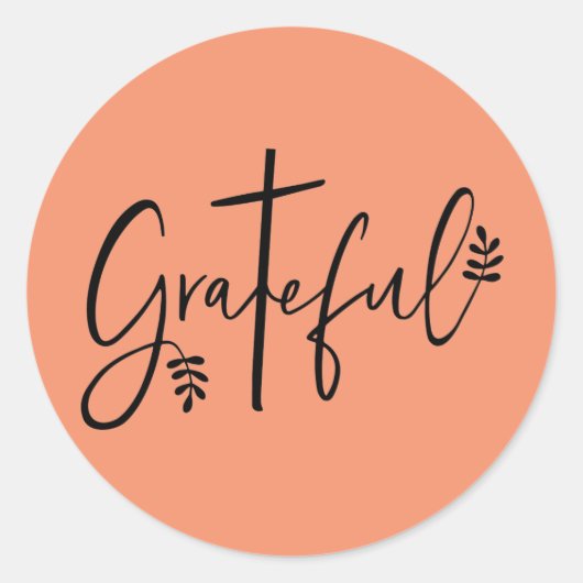 感謝 ラウンドシール (正面)