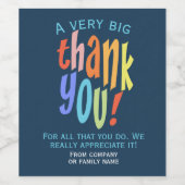 感謝 ワインラベル (シングルラベル)