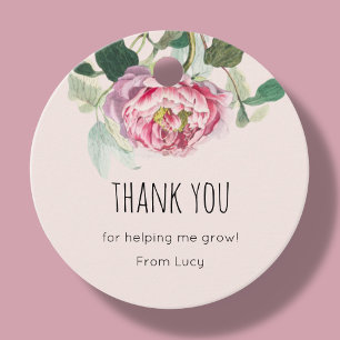 感謝  先生ギフトラベル フェイバータグ