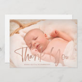 感謝 |写真エレガントの誕生発表 案内状 (正面/裏面)
