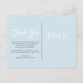 感謝 |写真モダンの生誕発表 ポストカード (裏面)