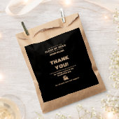 感謝 |卒業パーティーのカスタムバッグ フェイバーバッグ (クリップ留めされた状態)