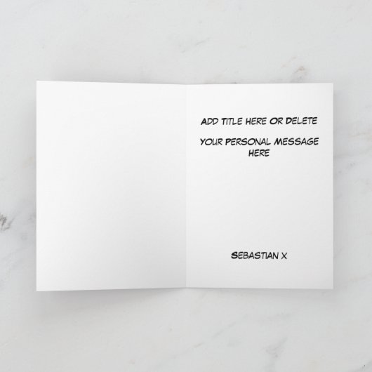 感謝 |可愛おもしろいい | Toadally Amazing カード (内部)