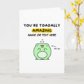 感謝 |可愛おもしろいい | Toadally Amazing カード (黄色い花)