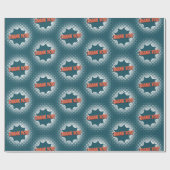 感謝!吹き出し青 ラッピングペーパー (フラット)