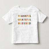 感謝・喜び・祝福 - 秋の色 トドラーTシャツ (正面)