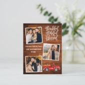 感謝 感激 祝福 トラック プライド 感謝祭 ポストカード (スタンド正面)