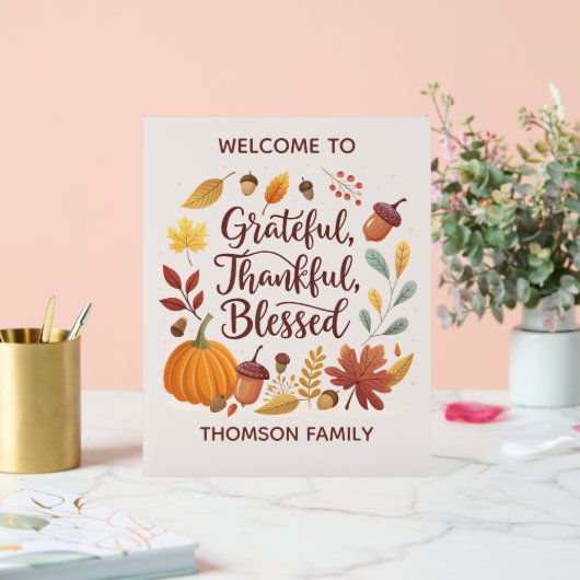 感謝 感激 祝福 感謝祭 秋 アクリルサイン (ウェディング)