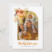 感謝、感謝の写真のグリーティングカード サンキューカード (正面)
