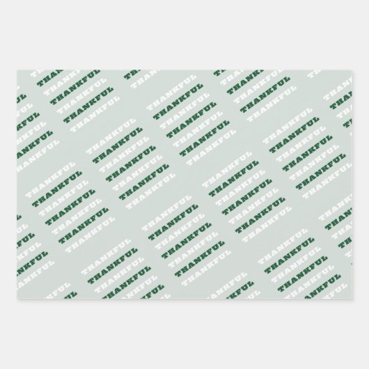 感謝，感謝の引用文，緑 ラッピングペーパーシート (正面)