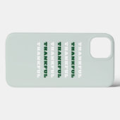 感謝，感謝の引用文，緑 Case-Mate iPhoneケース (裏面 (横))