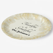 感謝&感謝秋お祝いディナーパーティー ペーパープレート (アングル)