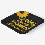 感謝、感謝、ひまわり賛美の花 ペーパープレート (傾斜あり)