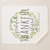 感謝、感謝、シェル賛美パ毛布 シェルパブランケット (正面(横))