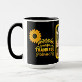 感謝、感謝、写真賛美撮影 マグカップ (左)