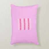 感謝，感謝，感謝，感謝引用文，ピンク，休日 アクセントクッション (正面(垂直))
