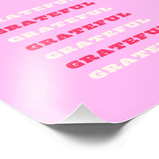 感謝,感謝,感謝,感謝引用文,ピンク,休日 フォトプリント (角)