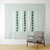 感謝、感謝、緑 タペストリー (インサイチュ(横))