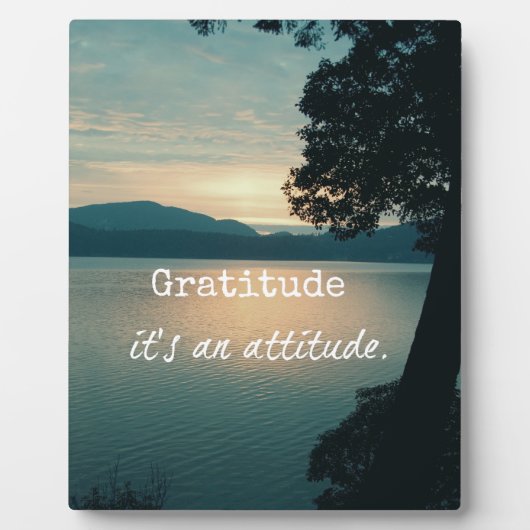 感謝：態度引用文 フォトプラーク (正面)