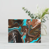 感謝 |抽象芸術かわいらしアートカード カード (スタンド正面)