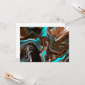 感謝 |抽象芸術かわいらしアートカード カード (正面/裏面インサイチュ)