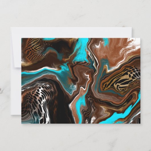 感謝 |抽象芸術かわいらしアートカード カード (正面)