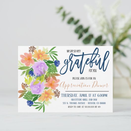 感謝 招待状 (スタンド正面)